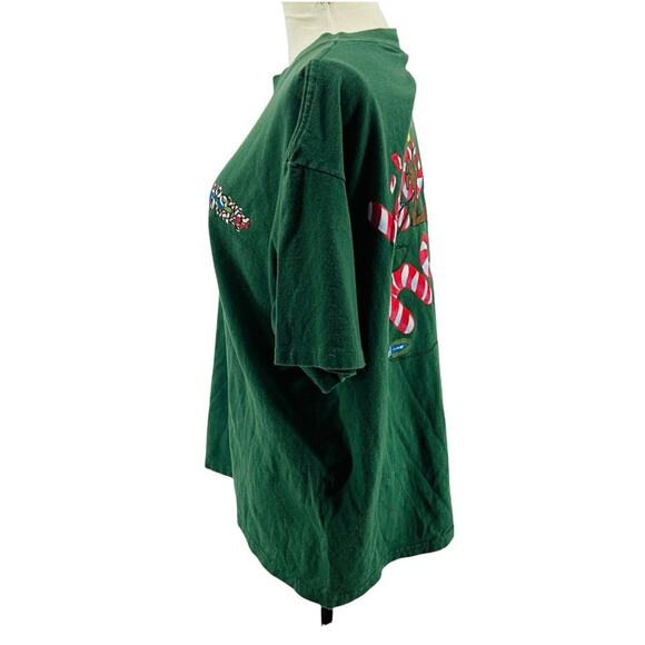 Vintage Wild Oats 90s Looney Tunes Taz Holiday Short Sleeve Tee Xlarge - Picture 5 of 8